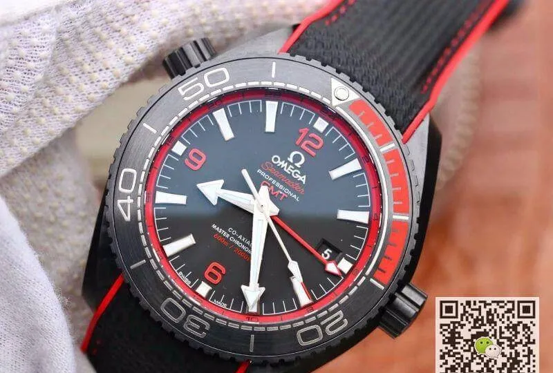 Omega Seamaster Planet Ocean 215.92.46.22.01.003 VS Factory 1:1 Best Edition Replica Watch Swiss ETA8906 Black Nylon Strap